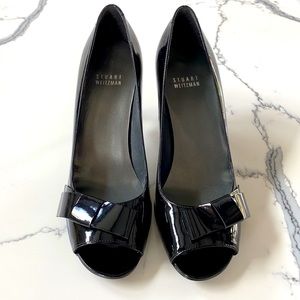 Stuart Weitzman 7.5M black patent leather heels